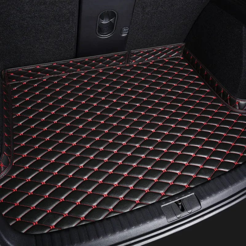 Chargemaster Black red / Polestar 2 2019-2024 / CHINA Premium Synthetic Leather Trunk Mat for Polestar 2
