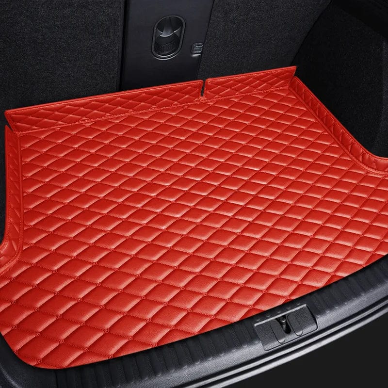 Chargemaster Red / Polestar 2 2019-2024 / CHINA Premium Synthetic Leather Trunk Mat for Polestar 2